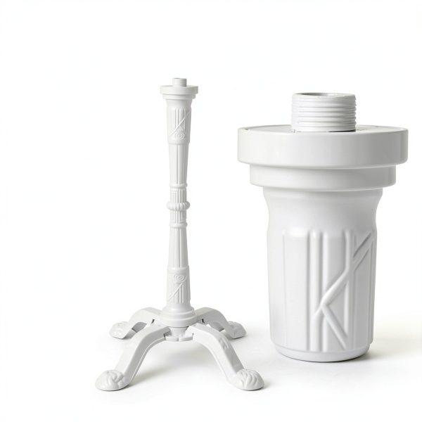 Carousel Gumball Machine Stand ACKSTAR White 15" Aluminum Alloy-3