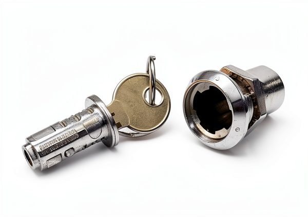Lock and Key for Northwestern Machine Gumball Lid Key 1/4" Thread 2pc-5