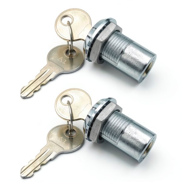 Lock and Key for Northwestern Machine Gumball Lid Key 1/4" Thread 2pc-1