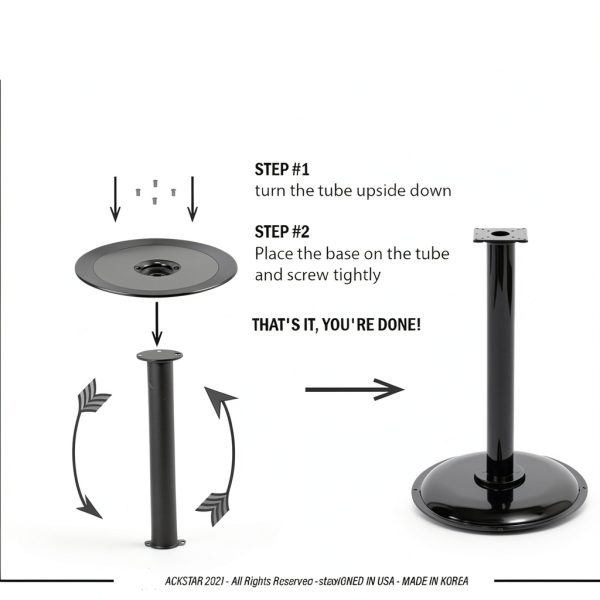 Single Metal Stand for Gumball Machine & Big Capsule Vending Machines. Bulk Candy Machine Stand with Round Base Specially for Small & Large Capsule Machines. Replacement Part - Color Black-5