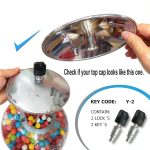 Lock and Key for Classic Gumball Machine – ACKSTAR Lock (2U-K&L-Y2)-0