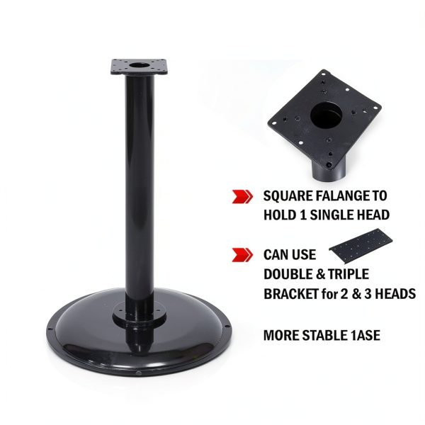 Single Metal Stand for Gumball Machine & Big Capsule Vending Machines. Bulk Candy Machine Stand with Round Base Specially for Small & Large Capsule Machines. Replacement Part - Color Black-2