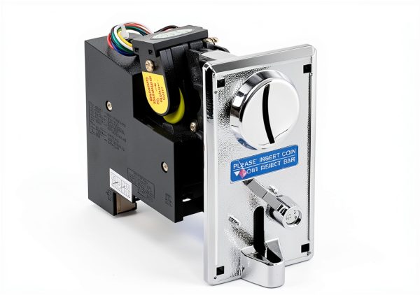 Coin Acceptor, CPU Multi Coins Acceptor Selector, Comparable Roll Down Coin Mech Electronic Coin Selector, for Arcade Game Vending Machine(Silver Gray)-4