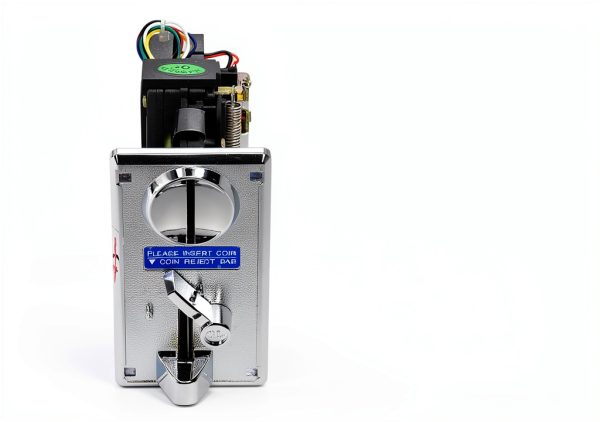 Coin Acceptor, CPU Multi Coins Acceptor Selector, Comparable Roll Down Coin Mech Electronic Coin Selector, for Arcade Game Vending Machine(Silver Gray)-2