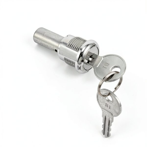 VOSAREA 1 Set Vending Machine Lock Replacement Secure Metal Cylinder Lock Assembly Kit for Gumball Machine Candy Dispenser-1