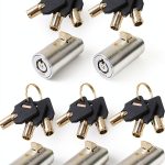 Candy Machine Key, High Security Vending Machine Lock and Key (Keyed Alike), 5-Pack Soda Machinee Locks Pick Tubular Lock Pick for Coke Machine, Pepsi Machine, Snack Machine-0