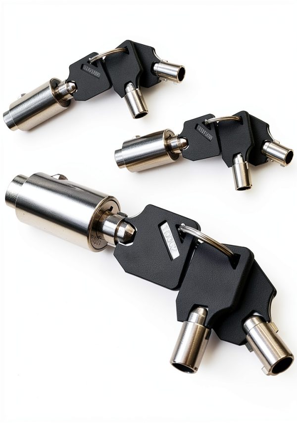 Vending Machine Lock LANIAKEA 5-Pack Tubular Keyed Alike Chrome Zinc-3