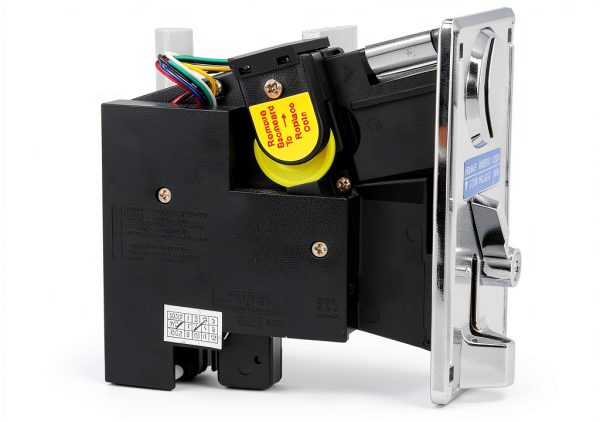 Coin Acceptor, CPU Multi Coins Acceptor Selector, Comparable Roll Down Coin Mech Electronic Coin Selector, for Arcade Game Vending Machine(Silver Gray)-8