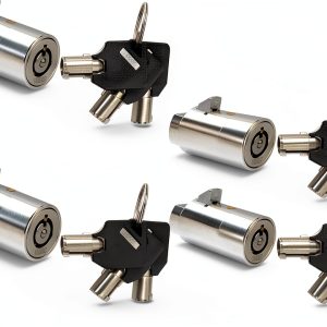 Vending Machine Lock LANIAKEA 5-Pack Tubular Keyed Alike Chrome Zinc-0